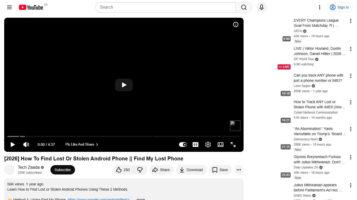 [2026] How To Find Lost Or Stolen Android Phone || Find My Lost Phone - YouTube