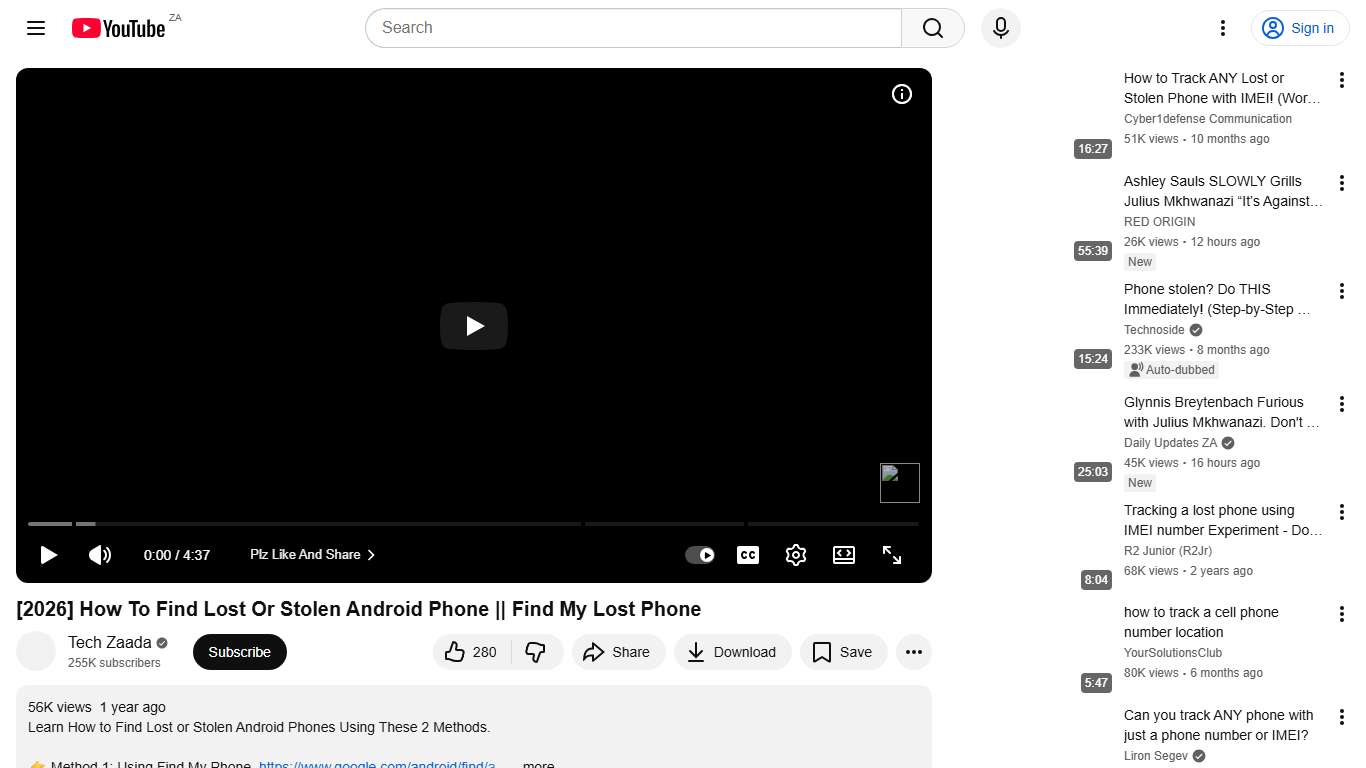 [2026] How To Find Lost Or Stolen Android Phone || Find My Lost Phone - YouTube